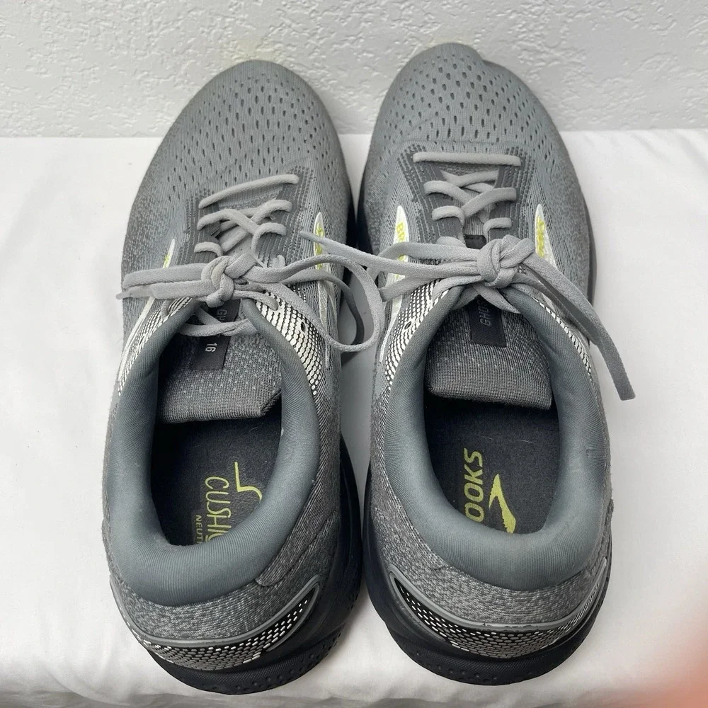 Brooks Ghost 16 Mens 14 (4E) Gray Activewear Running Training Style 1104184E040